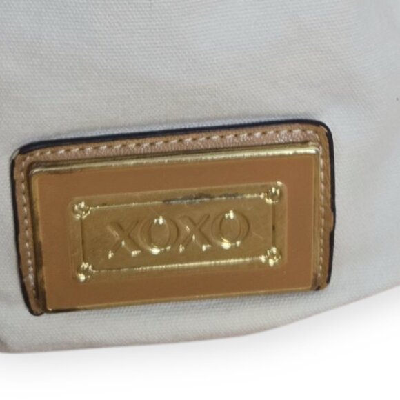 XOXO Floral Canvas Tote Bag Braided Faux Leather Handles - Picture 5 of 12